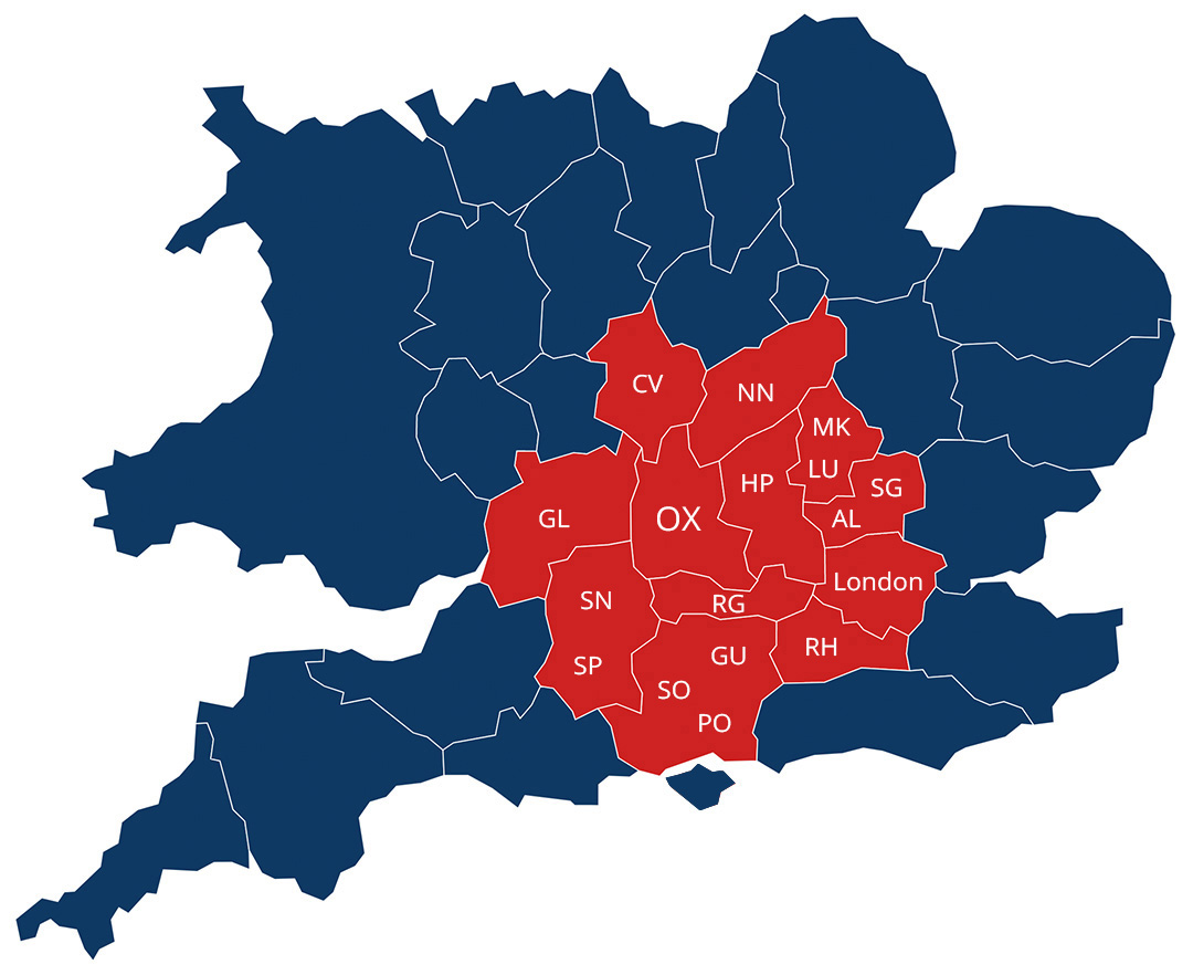 Uk Map- south