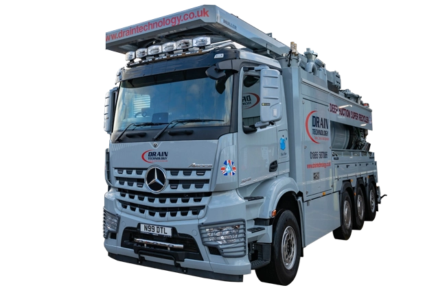 Tanker and drainage services vehicle png image
