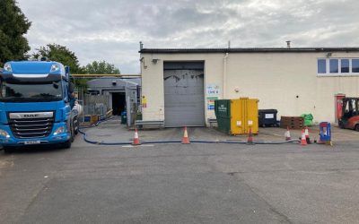 Our super vac tanker N70 DTL is out again this morning over pumping a waste water tank in Oxfordshire.