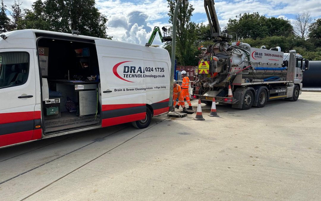 Tanker and camera van out today on site undertaking a clean and surveying project for a clients adoption scheme.