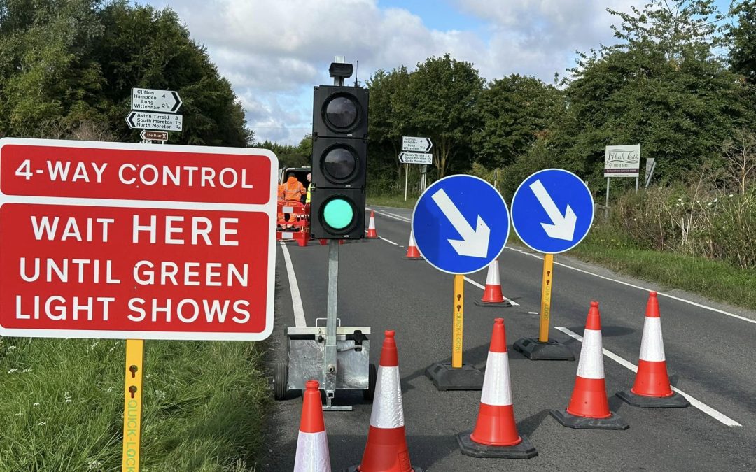 TTM are out in force today working in Oxfordshire with both the traffic management and telecoms teams working side by side on a clients fibre blowing project.