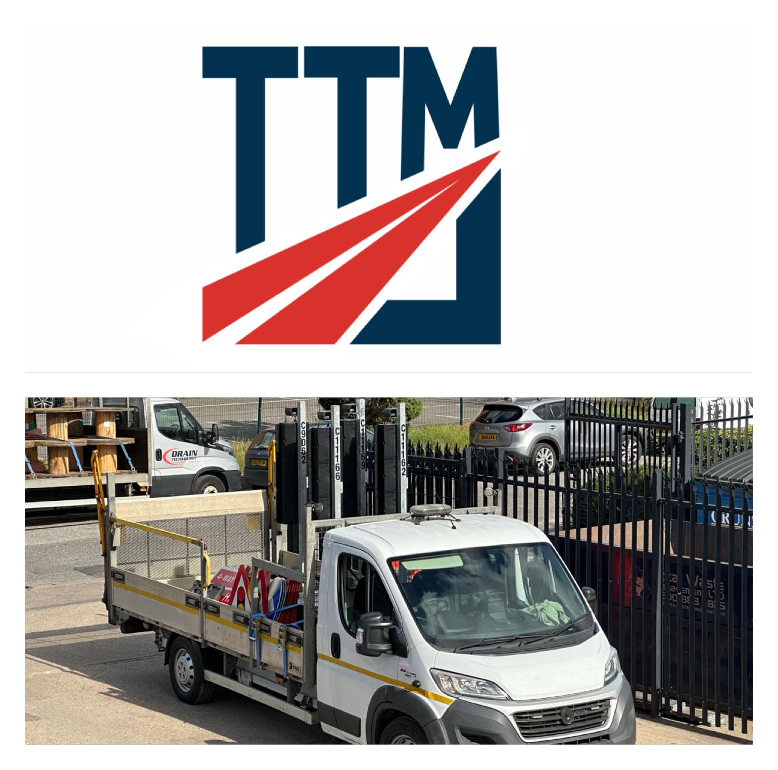 Image of traffic management truck with TTM logo above
