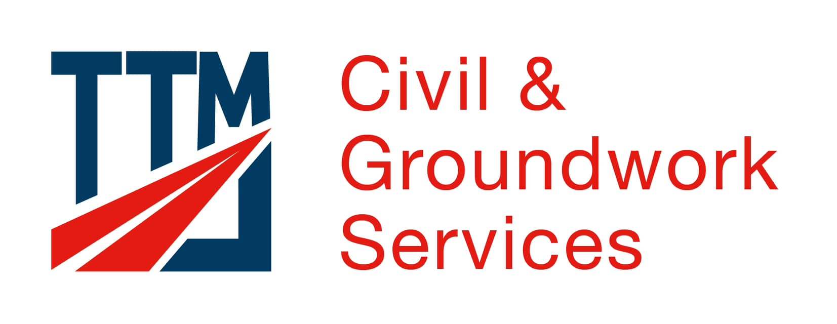 TTM logo with Civils & Groundwork Services text