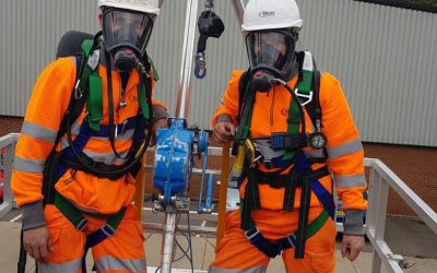 Great to see two of our newest team members completing and passing their high risk confined space course, with Charlotte also completing her top person training too.