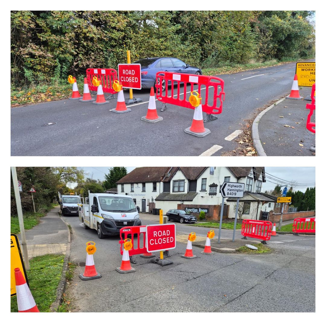 TTM traffic management teams working over in Swindon.