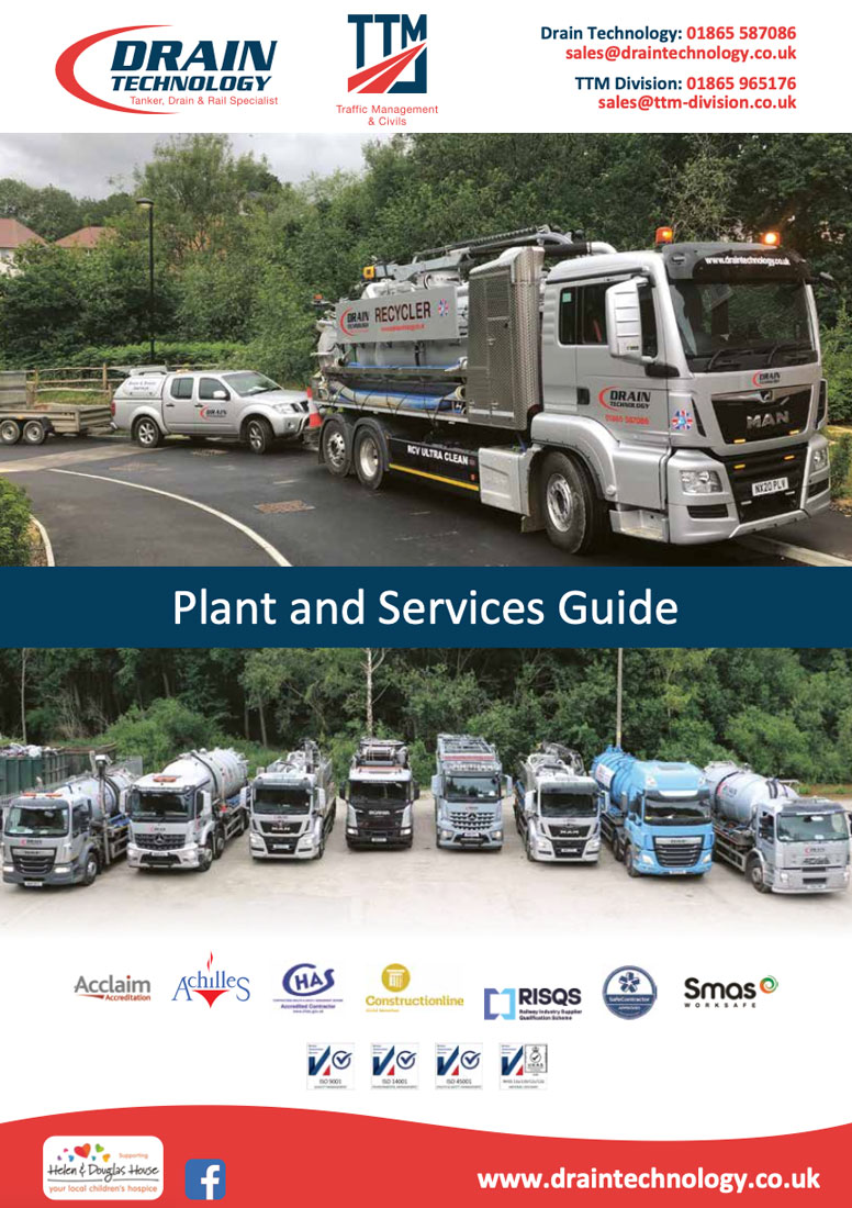 Front cover of a brochure with tanker lorry