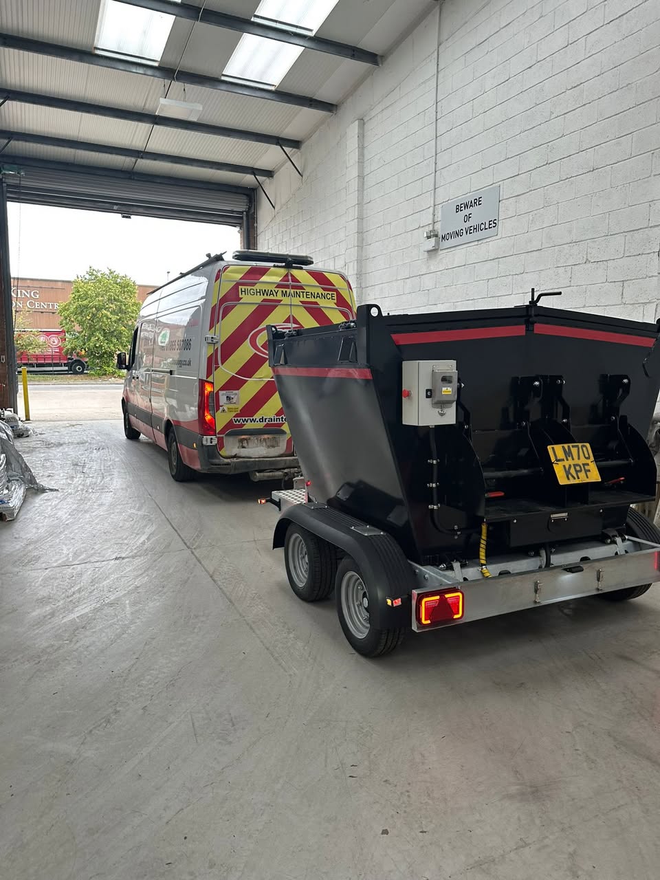 Good to see our new hot box going out to collect its first load of base and topping for a job in Witney.
