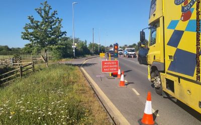 TTM are making the most of the sunshine today, carrying out a series of patch repairs to sunken drain covers for a surfacing client in and around Reading.