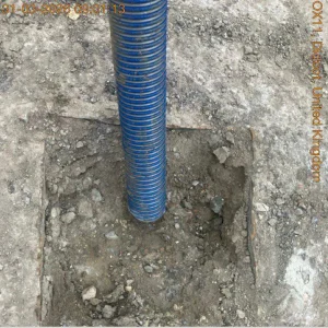 Pipe going into the ground