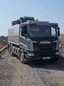 Drain Tech lorry on site