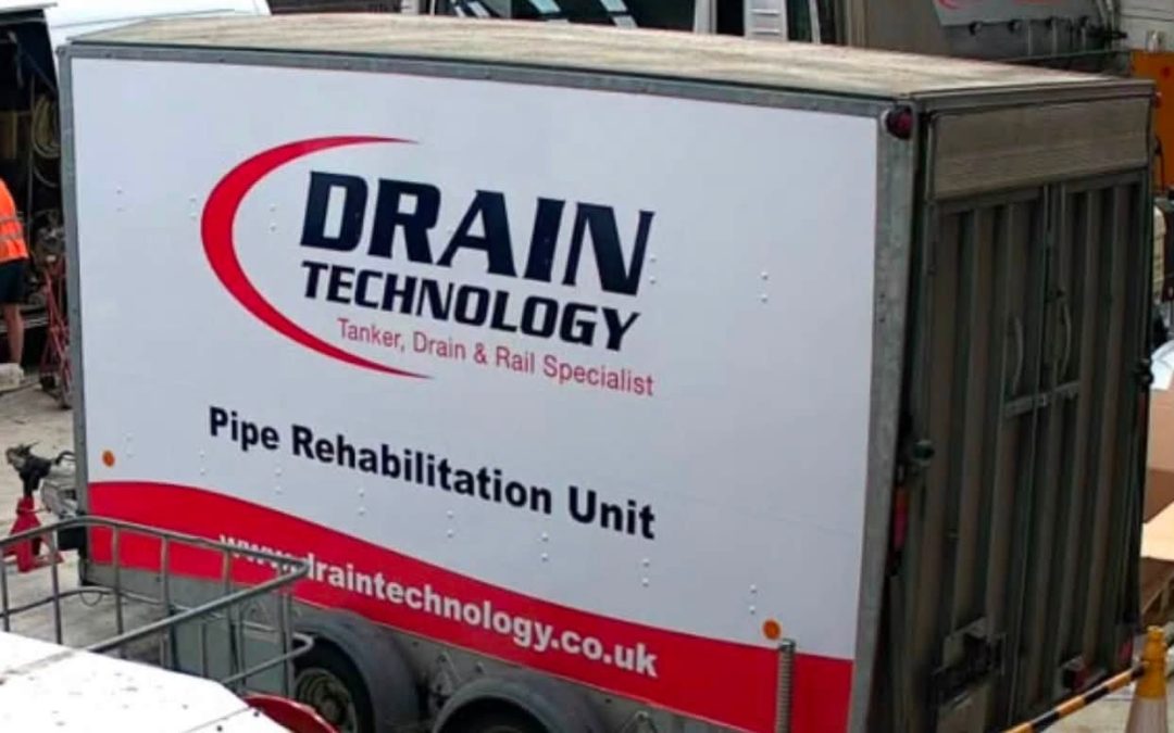 Good to see our pipe rehabilitation trailer getting a new lease of life with some fresh livery.