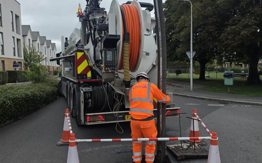 Our Cardiff depot putting one of their new water recycling tankers through its paces today.