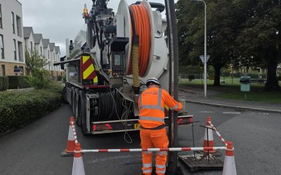 Our Cardiff depot putting one of their new water recycling tankers through its paces today.