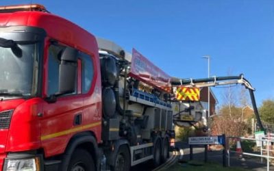 Our crews have been out this week undertaking the cleaning of a storm drainage system, with 7.5m deep chambers.
